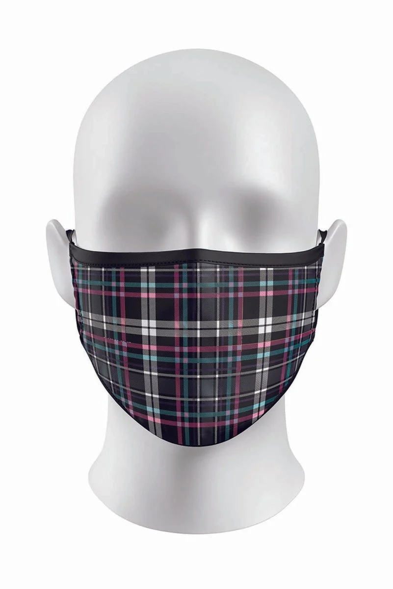 Animal Welfare Tartan Facemask - Image 3